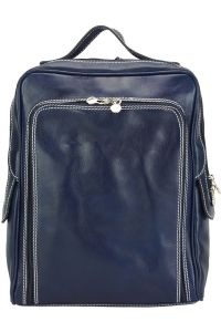 Δερμάτινη Τσάντα Πλάτης Gabriele Firenze Leather 6538 Σκουρο Μπλε