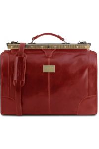 Ιατρική Τσάντα Δερμάτινη Madrid Small Tuscany Leather TL1023 Κόκκινο