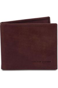 Δερμάτινη θήκη για Επαγγελματικές / Πιστωτικές κάρτες Tuscany Leather TL142055 Καφέ σκούρο